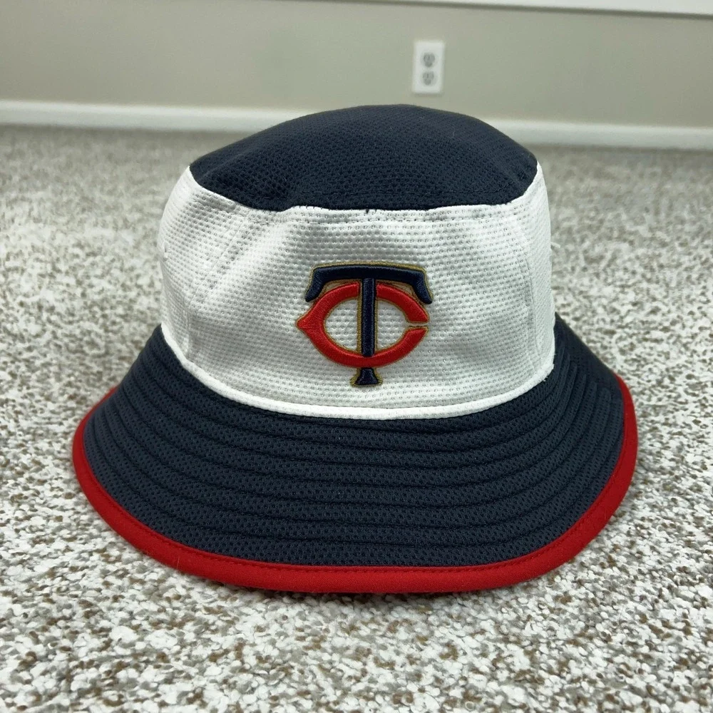 Minnesota Twins Hat Bucket Mens One‎ Size Blue White MLB Baseball New Era Sport